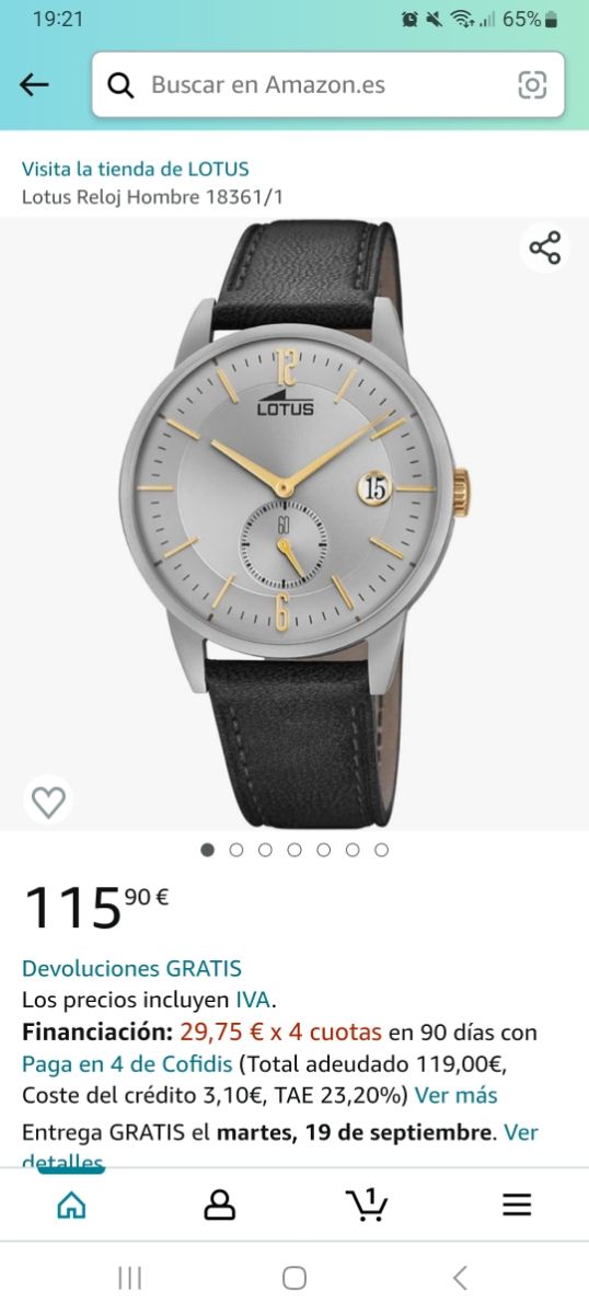 RELOJ LOTUS 18361