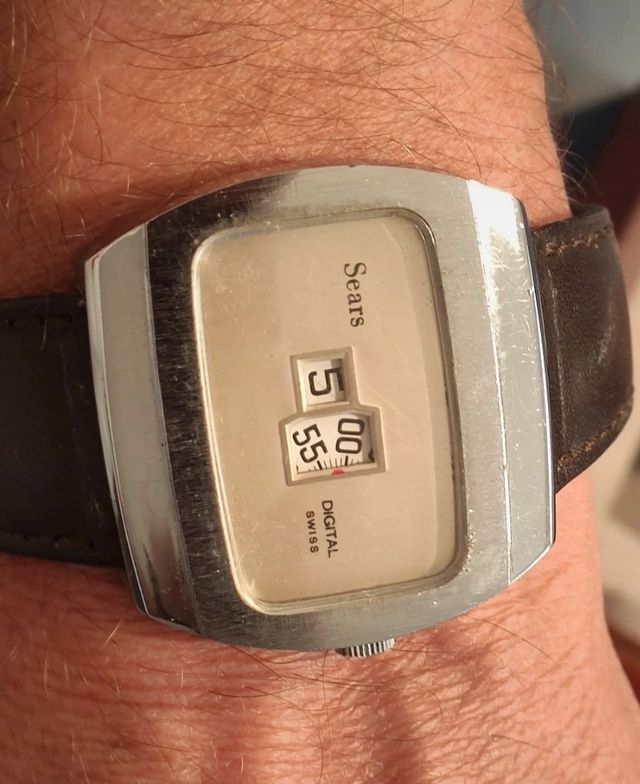 Relógio vintage Sears digital - Suisse