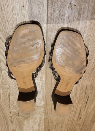 Sandalias verdes de tacón Mary Paz T 40