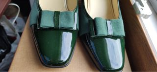 Zapato ante y charol talla 41