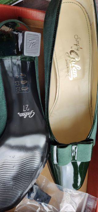 Zapato ante y charol talla 41