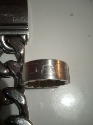 Pulsera y anillo Dolce Gabanna caballero.