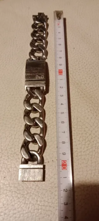 Pulsera y anillo Dolce Gabanna caballero.