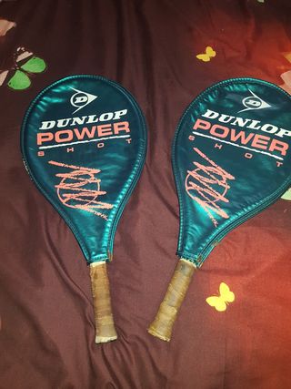 Pareja de raquetas Dunlop con fundas