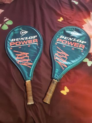 Pareja de raquetas Dunlop con funda