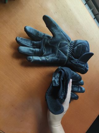 Guantes de moto kevlar de piel, marca RPS