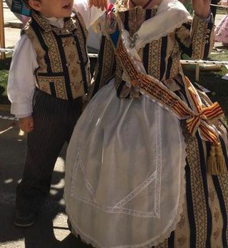 Traje fallera/ huertana niña