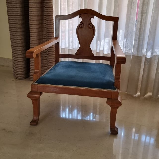 Butaca silla grande madera