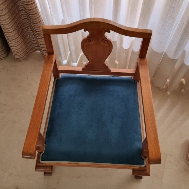 Butaca silla grande madera