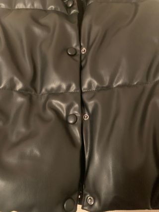 chaleco cuero zara