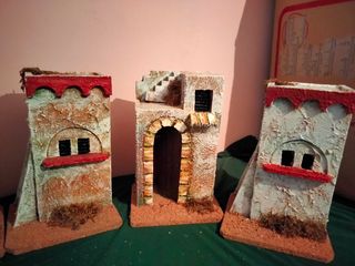 Casas morunas belén navidad 20 y 10 cm