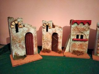Casas morunas belén navidad 20 y 10 cm