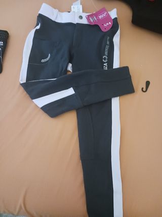 Pantalon y guantes de equitación 8/10 añ