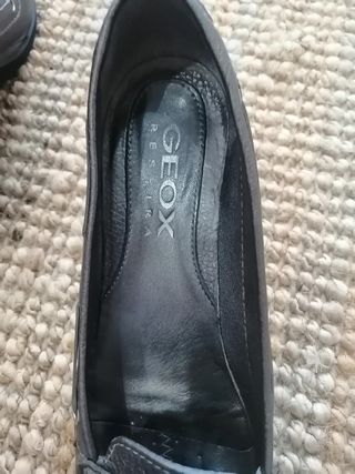 Zapatos cuña grises Geox,talla 37'5.