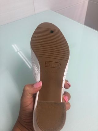 zapatos de vestir blancos