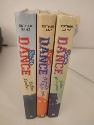 Libros, precio por los tres, sueltos a 6 euros.