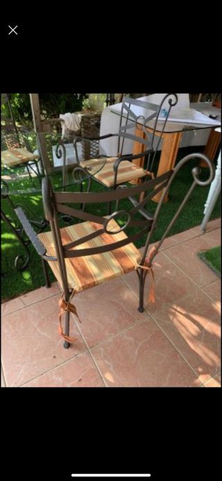 conjunto mobiliario exterior