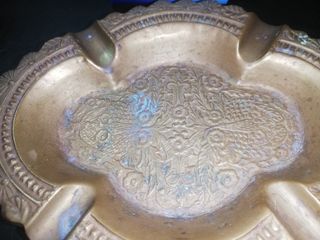 ENVIO! CENICERO BRONCE ARTESANO INDIO HECHO A MANO