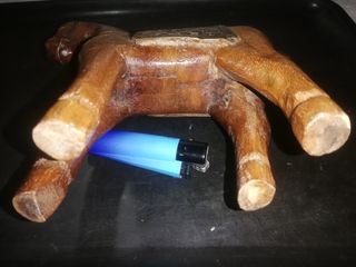 ANTIGUO JUGUETE ARTESANO CABALLO DECORACION MADERA