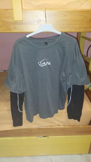 Camiseta de manga larga oversize