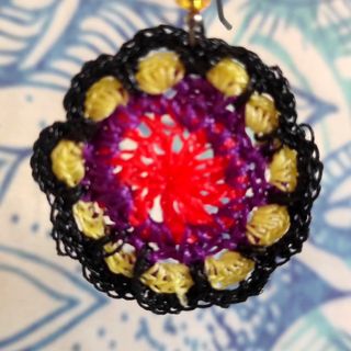 Pendientes de hilo estilo africano