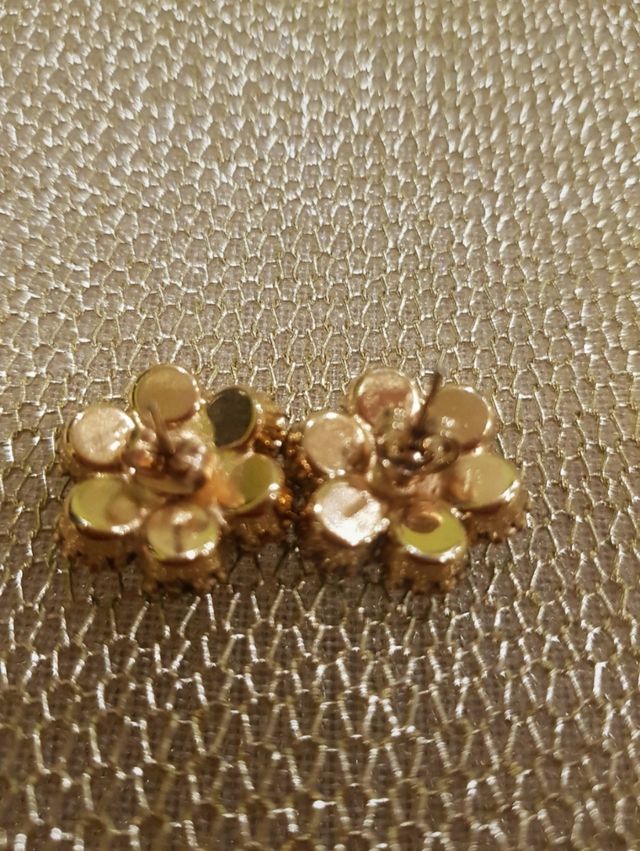 Orecchini a fiore color turchese