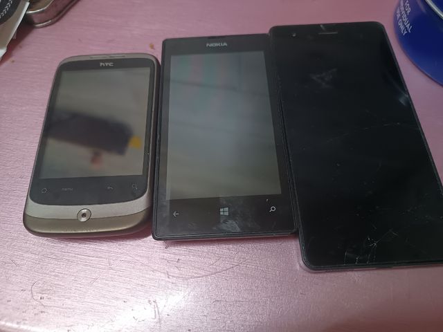 Smartphone htc, nokia y wasabi