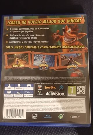 Crash Bandicoot N sane trilogy PS4 