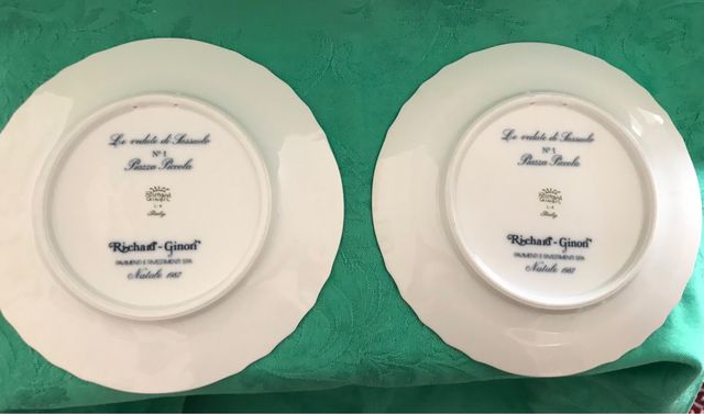 Due piatti decorativi Richard Ginori del 1987