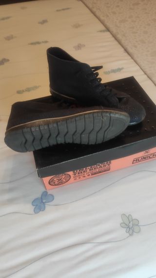 Botín piel azul marino 