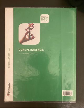 Libro Cultura Científica 1 bachillerato