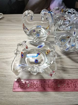 Posacenere e porta tovaglioli stile murano 