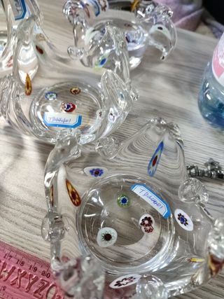 Posacenere e porta tovaglioli stile murano 