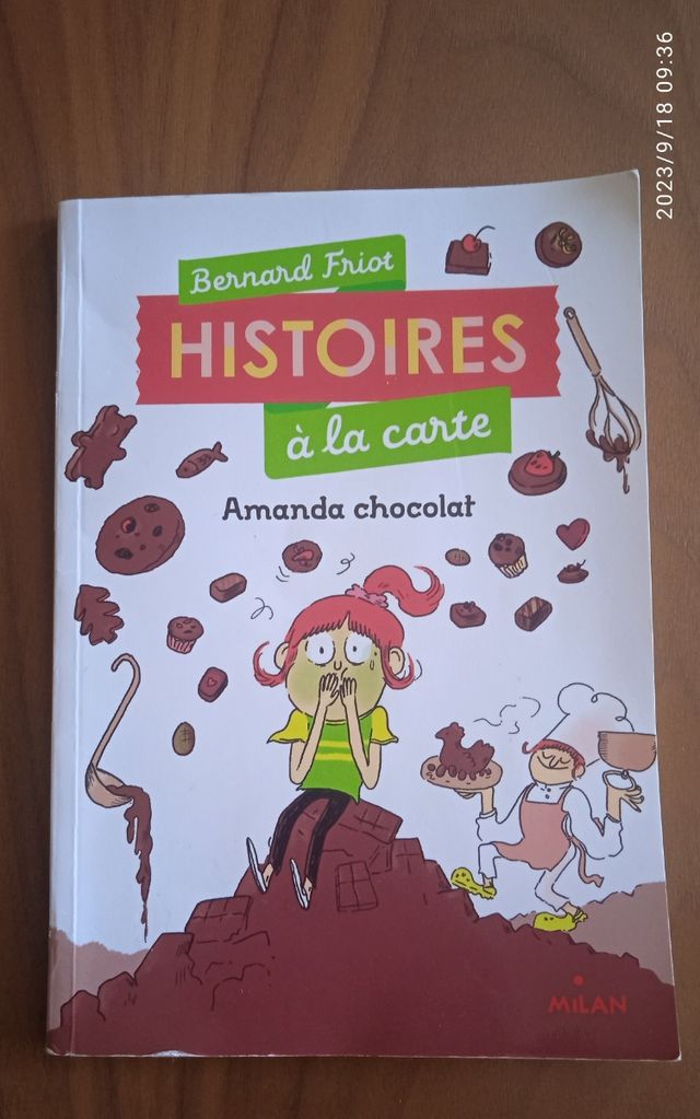 Histoires à la carte Amanda chocolat.