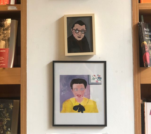 Simone de Beauvoir Ilustración Librería Filosofía