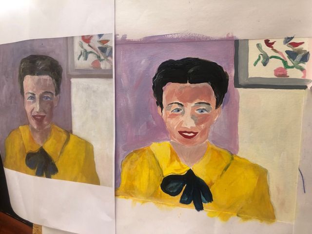 Simone de Beauvoir Ilustración Librería Filosofía