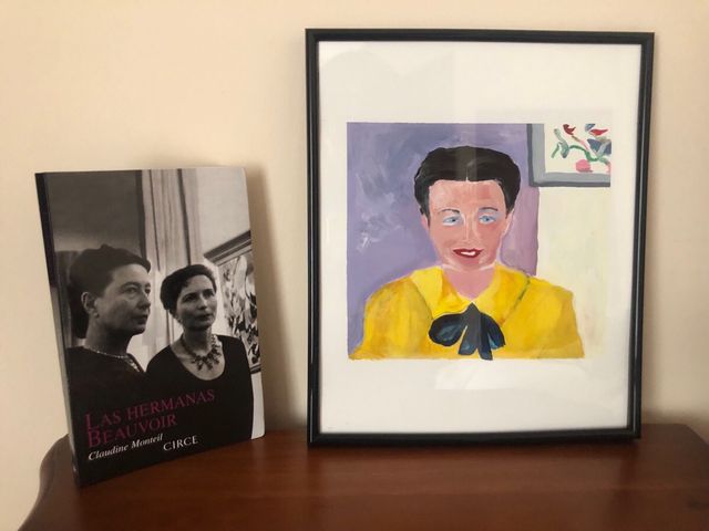 Simone de Beauvoir Ilustración Librería Filosofía