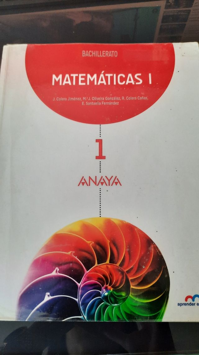 Matemáticas I Anaya 1°Bachillerato