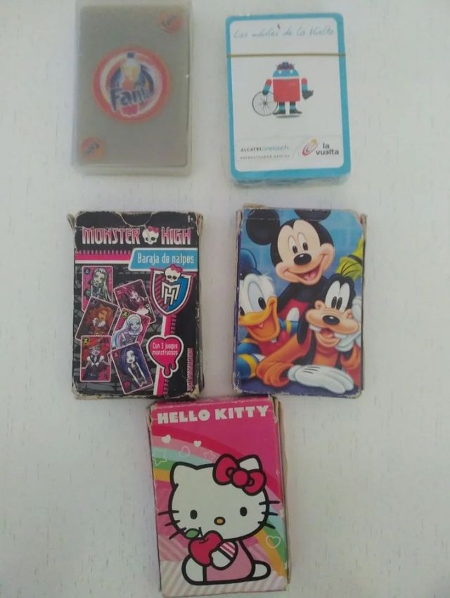 Lote 8 barajas Cartas Fournier,fanta,Burguer King.