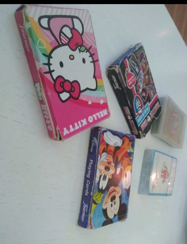 Lote 8 barajas Cartas Fournier,fanta,Burguer King.