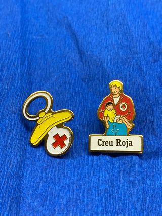 PINS ANTIGUOS CREU ROJA CRUZ ROJA