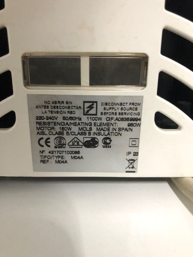 Secador de manos Mediclinics