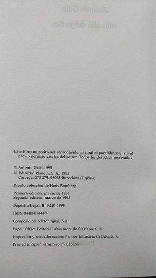 Más allá del jardín - Antonio Gala