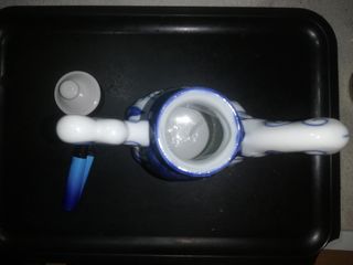 PORCELANA TETERA JARRA PINTADO A MANO CHINA CARPA