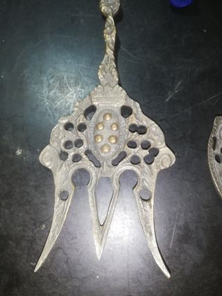 ENVIO! 2 CUBIERTOS PESCADO BRONCE 26 CM PORTUGUÉS