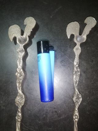 ENVIO! 2 CUBIERTOS PESCADO BRONCE 26 CM PORTUGUÉS