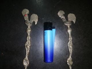 ENVIO! 2 CUBIERTOS PESCADO BRONCE 26 CM PORTUGUÉS