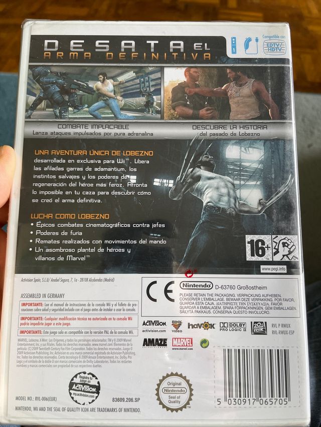 X-Men Origenes LOBEZNO Wii NUEVO precintado :) ok