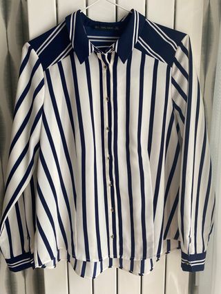 Blusa rayas mujer Zara