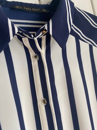 Blusa rayas mujer Zara